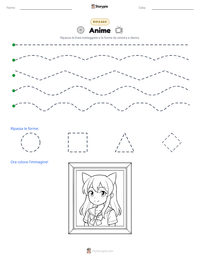 Anteprima della scheda stampabile di Anime