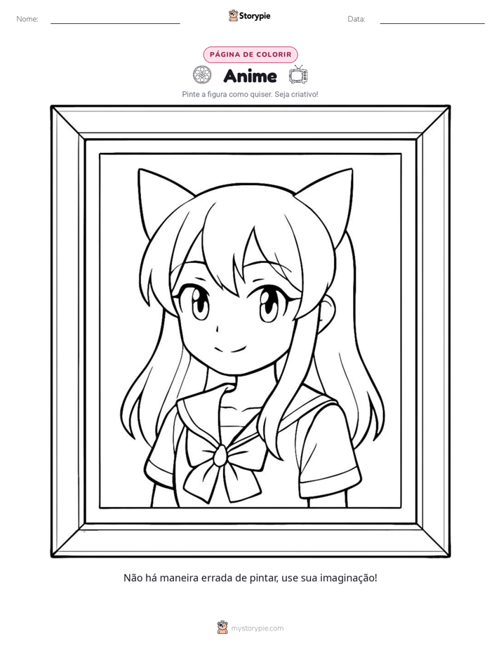 Página para colorir