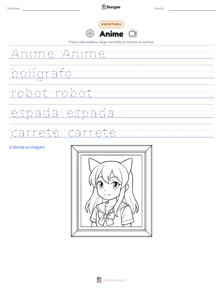 Práctica de Escritura