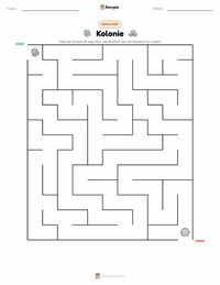 Kolonie afdrukbare werkblad voorbeeld