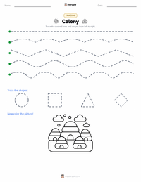 Colony printable worksheet preview