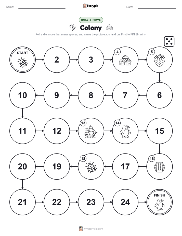 Roll & Move Game
