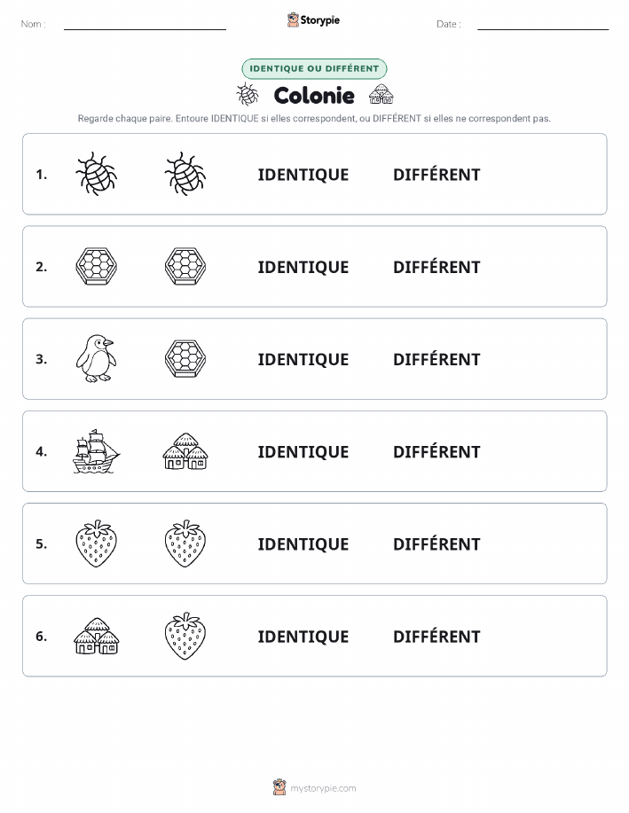 Identique ou Différent
