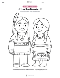 Podgląd drukowalnego arkusza ćwiczeń Lud Anishinaabe