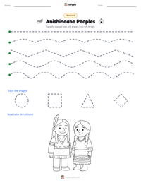 Anishinaabe Peoples printable worksheet preview