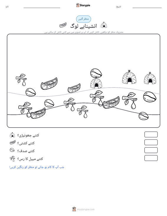 گنتی کا منظر
