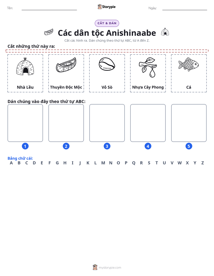 Cắt & Dán Chữ Cái