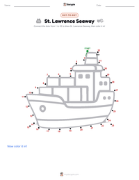 St. Lawrence Seaway printable worksheet preview