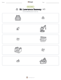 St. Lawrence Seaway printable worksheet preview