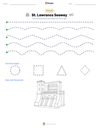 St. Lawrence Seaway printable worksheet preview