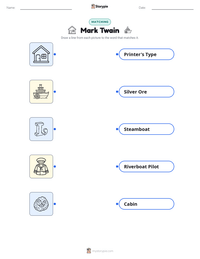 Mark Twain printable worksheet preview