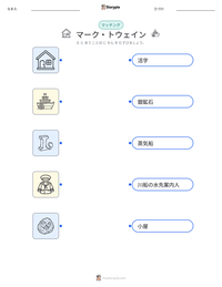 マーク・トウェイン の印刷可能ワークシートプレビュー
