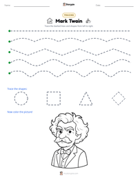 Mark Twain printable worksheet preview