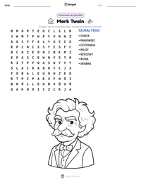 Podgląd drukowalnego arkusza ćwiczeń Mark Twain