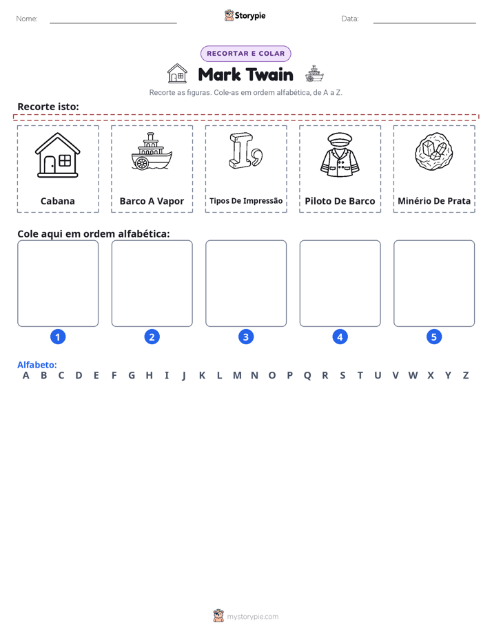 Recortar & Colar Alfabeto
