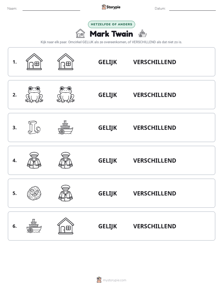 Zelfde of Verschillend