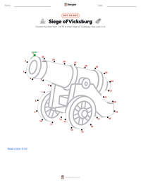 Siege of Vicksburg printable worksheet preview