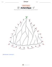 Aperçu de la feuille de travail imprimable Antarctique