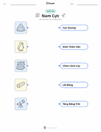 Tài liệu in sẵn Nam Cực cho trẻ em