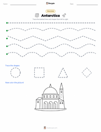 Antarctica printable worksheet preview