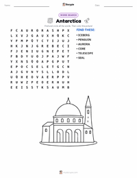 Antarctica printable worksheet preview