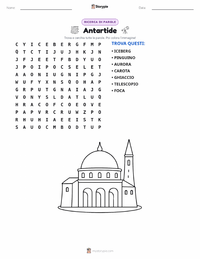 Anteprima della scheda stampabile di Antartide
