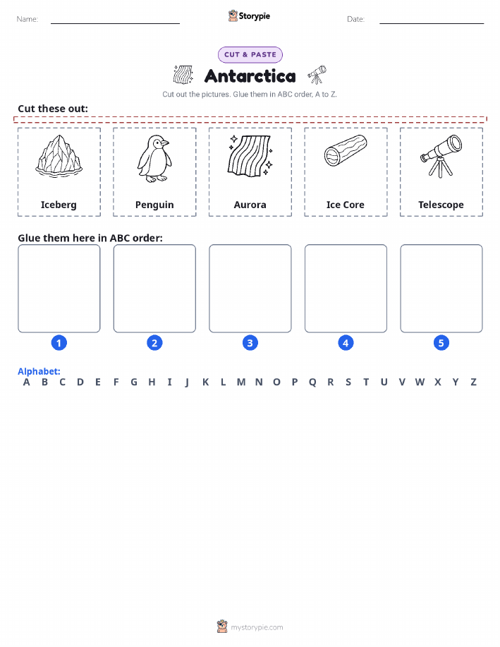 Cut & Paste Alphabet