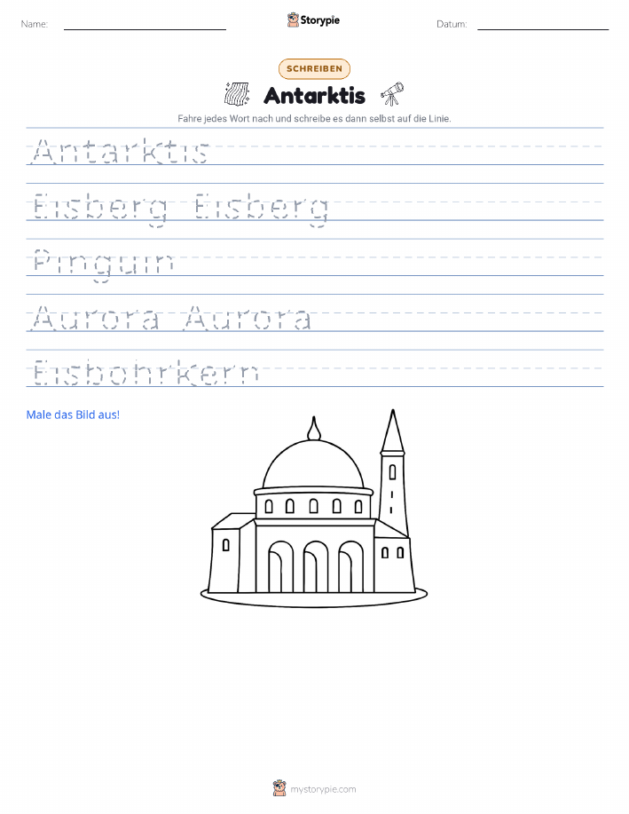 Schreibübung