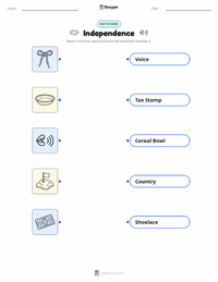 Independence printable worksheet for kids