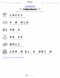 Anteprima della scheda stampabile di Indipendenza