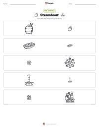 Steamboat printable worksheet preview