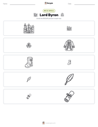 Lord Byron printable worksheet preview