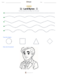 Lord Byron printable worksheet preview