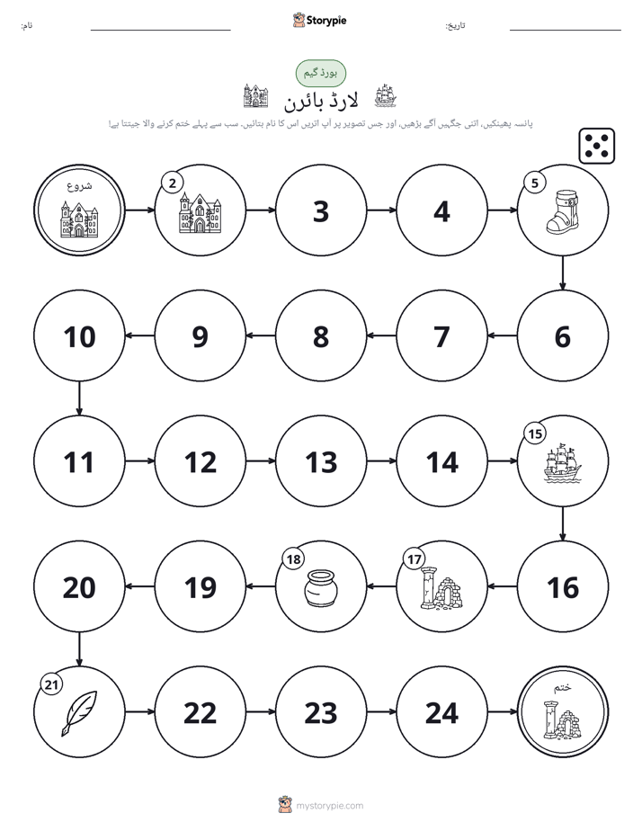 رول اور منتقل کریں کھیل
