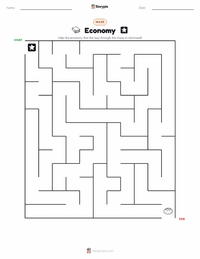 Economy printable worksheet preview