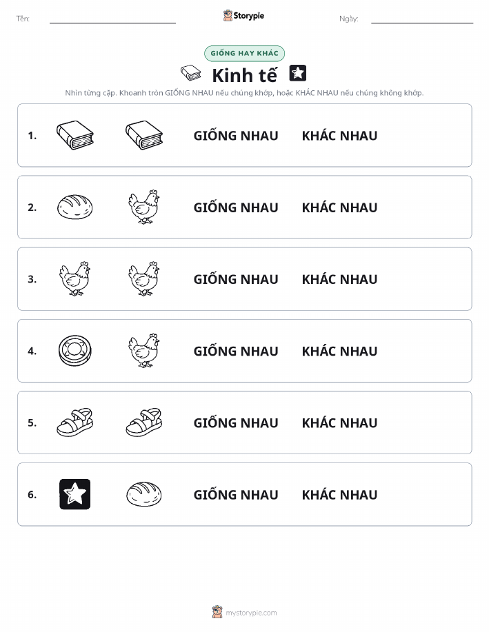 Giống Hay Khác
