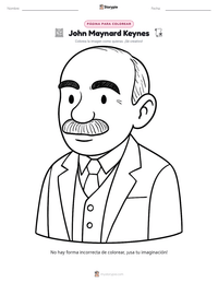 Vista previa de la hoja de trabajo imprimible de John Maynard Keynes