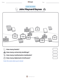 John Maynard Keynes printable worksheet preview