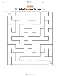 John Maynard Keynes druckbare Arbeitsblatt Vorschau