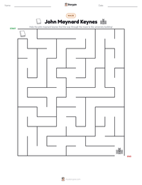 John Maynard Keynes printable worksheet preview