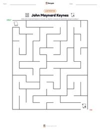 Aperçu de la feuille de travail imprimable John Maynard Keynes
