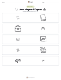 John Maynard Keynes printable worksheet preview