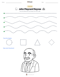 John Maynard Keynes printable worksheet preview