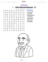 John Maynard Keynes printable worksheet preview