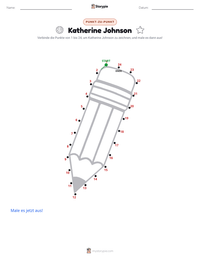 Katherine Johnson druckbare Arbeitsblatt Vorschau