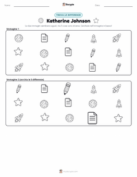 Anteprima della scheda stampabile di Katherine Johnson