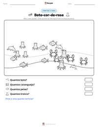 Prévia da folha de atividades imprimível Boto-cor-de-rosa