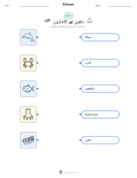 معاينة ورقة العمل القابلة للطباعة دلفين نهر الأمازون