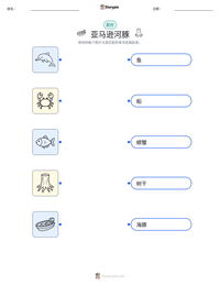 亚马逊河豚 可打印工作表预览