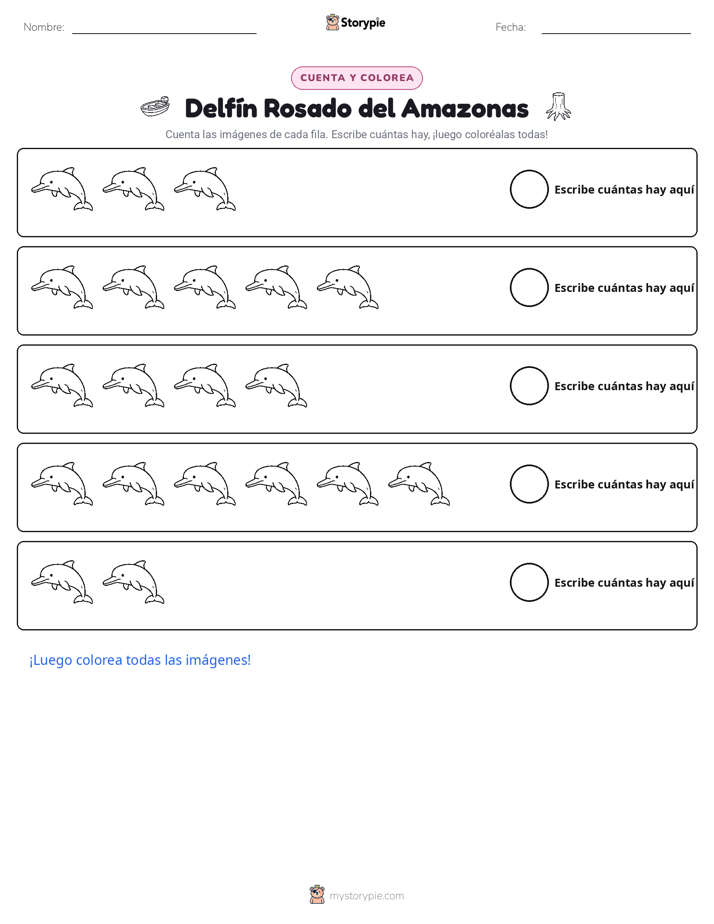 Contar y Colorear